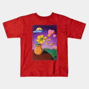 Valentine's Flowers Kids T-Shirt